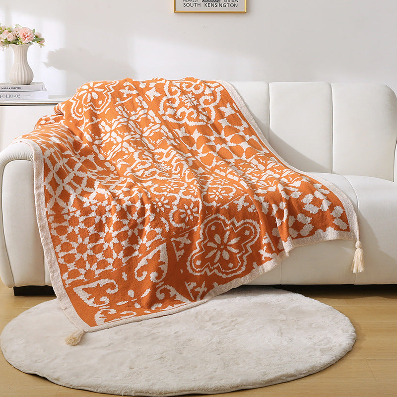 Blanket de Sofa à motif géométrique Bohème