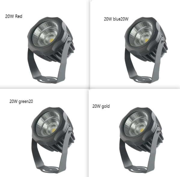 Jardin arbre paysage Spotlight LED lampe de pelouse rechargeable