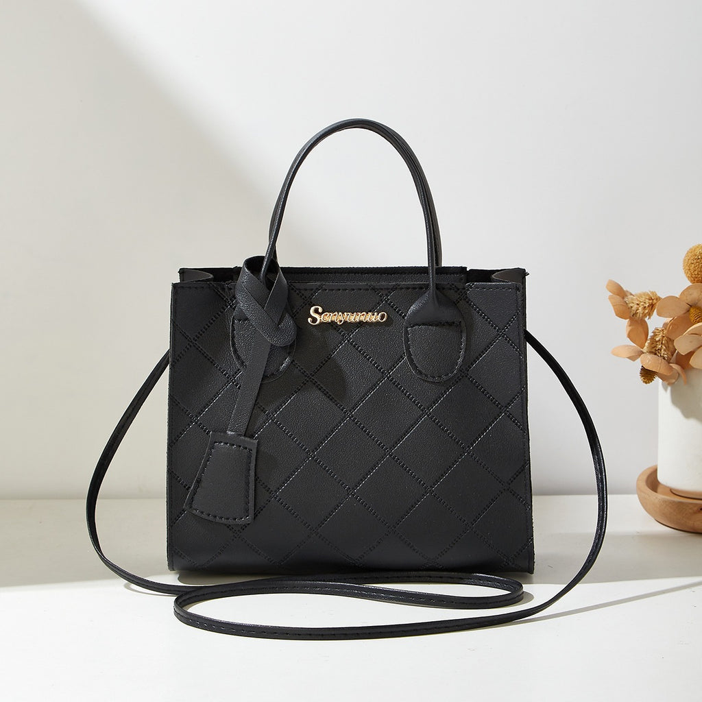 Sac à bandoulière unique matelassé en diamant
