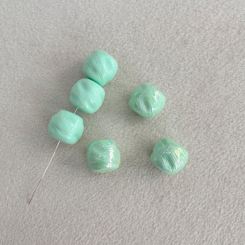 Perles d'espacement à barres acryliques texturées en ligne fine