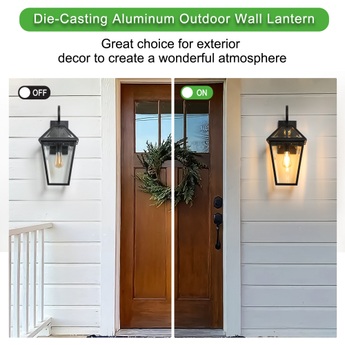 Lampes murales extérieures modernes et étanches supportent de nombreux types d'ampoules-2 packs non disponibles Platf