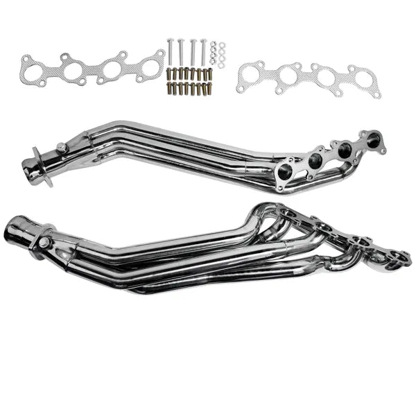 En-tête d'échappement en acier inoxydable poli pour 2011-2016 Mustang GT 5.0L/V8