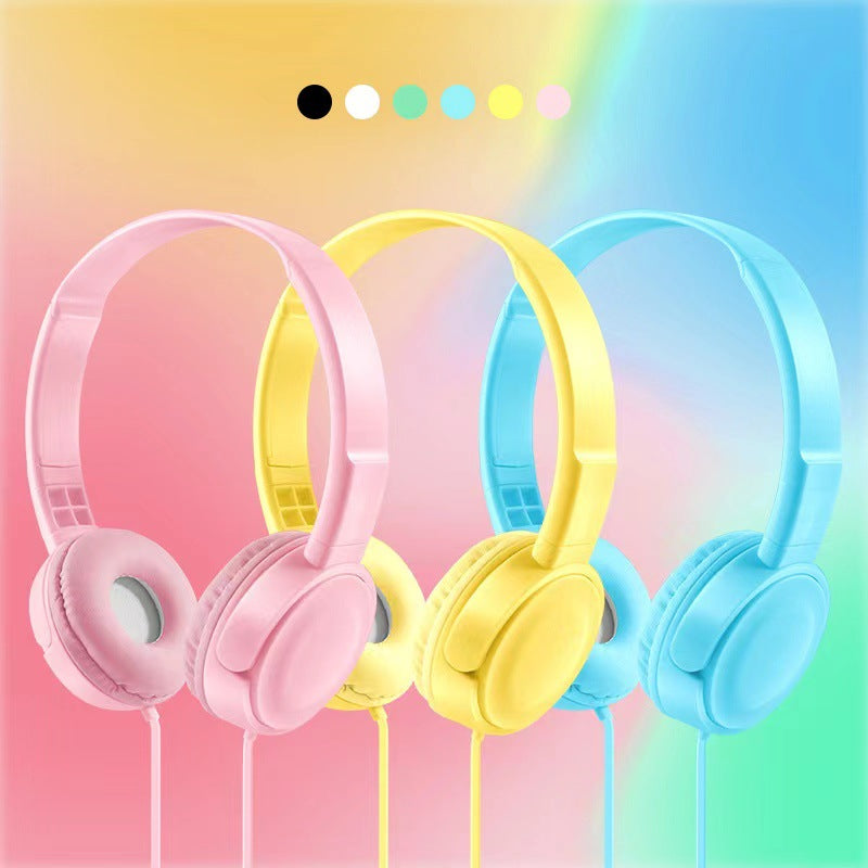 Casque filaire à tête en Macaron avec microphone