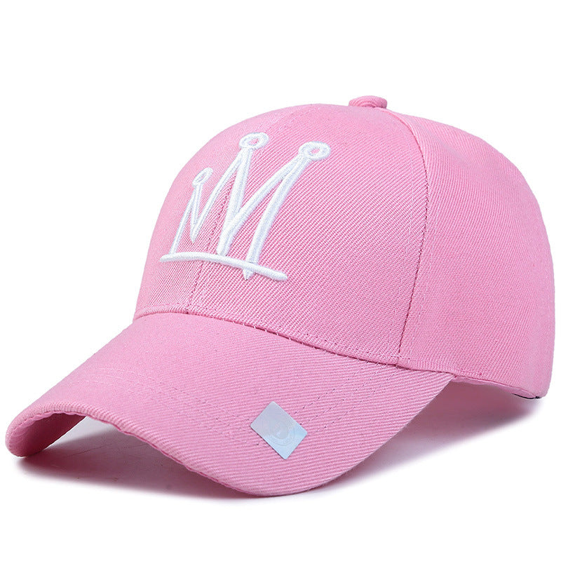Chapeau brodé Peaked Femmes Alphabet Baseball