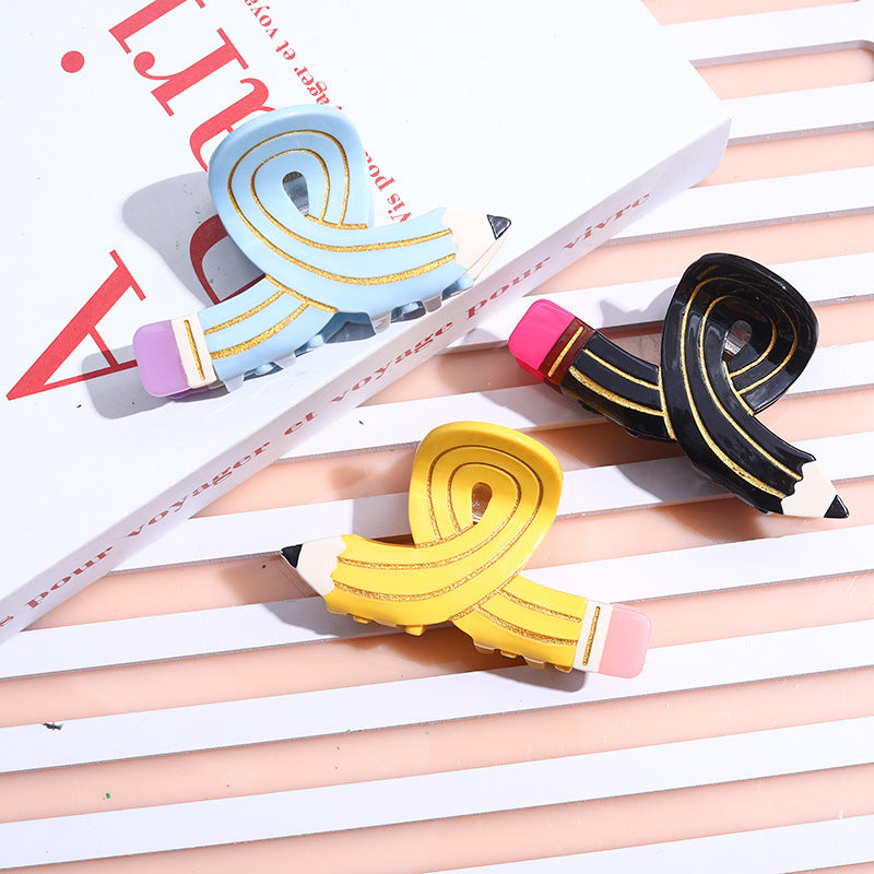 Crayon Twisted Personality Shark Clip Barrettes