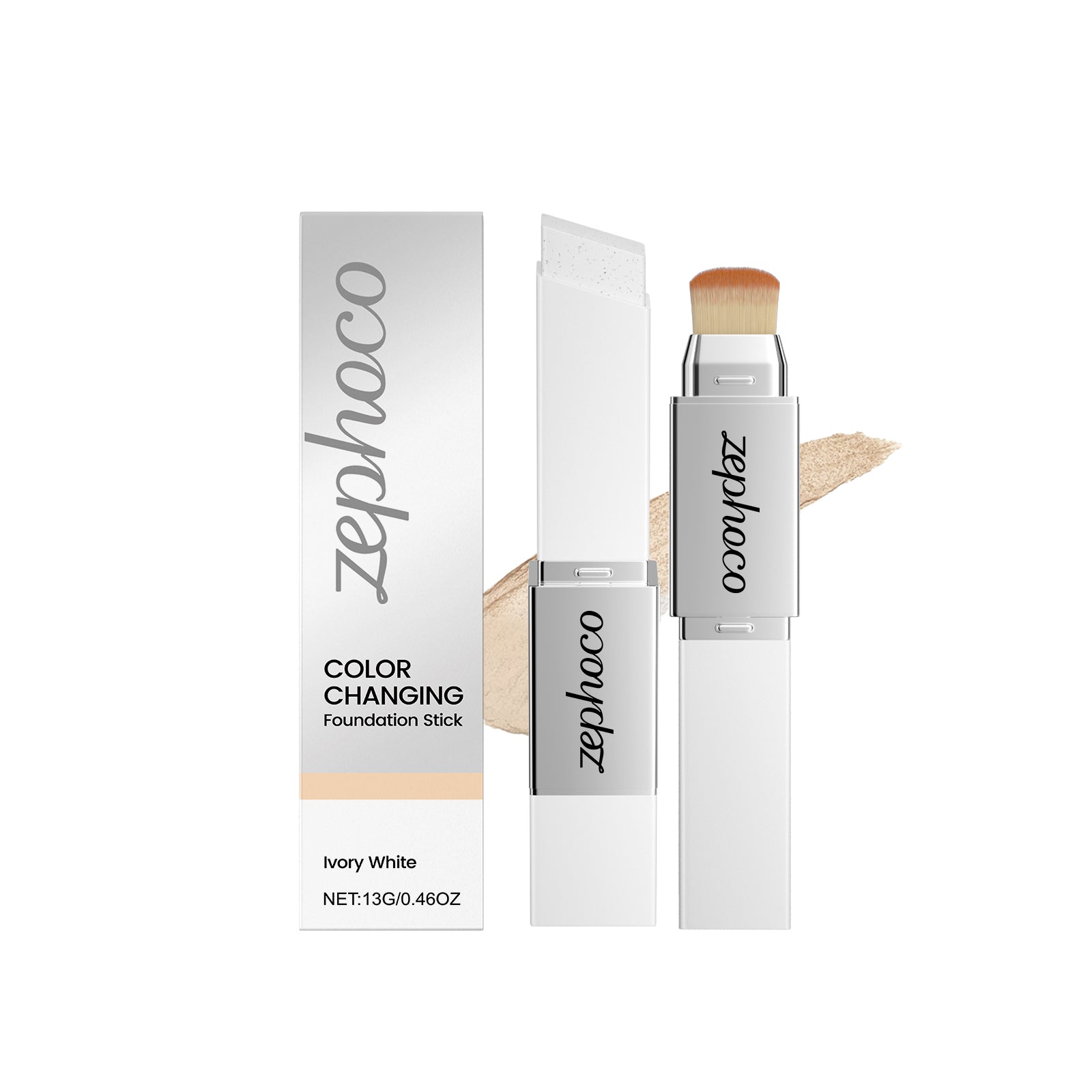Deux en une couleur changeant la fondation Maquillage bâton -ivory blanc -13g 1 boîte