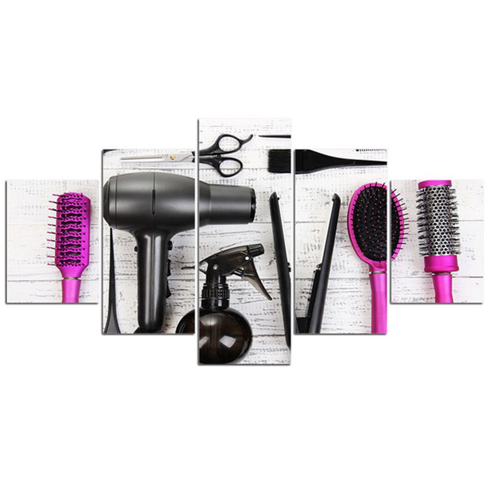 Outils de coiffure Toile Peinture Assortiment Décoration murale Poster