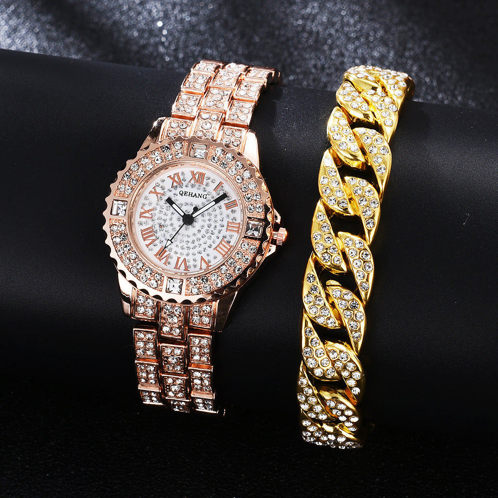 Robe de femme Bracelet Mode Exquise avec Diamond Montre anglaise