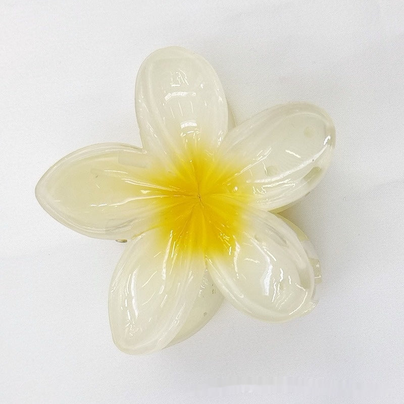Fleur d'oeuf Bauhinia Retour Spoon Grasping Clip capillaire
