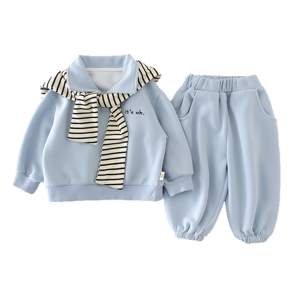 Top et pantalons bébé à manches longues