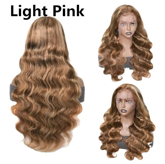Perruque en dentelle moyenne Grande vague Long cheveux bouclés Type de perruque pleine tête