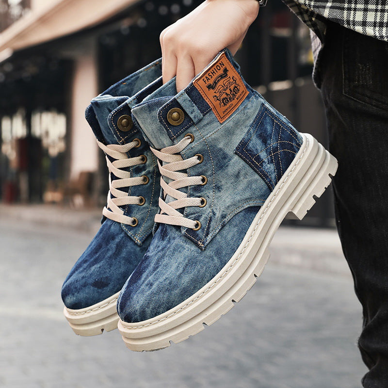 Bottes hautes pour hommes de style britannique