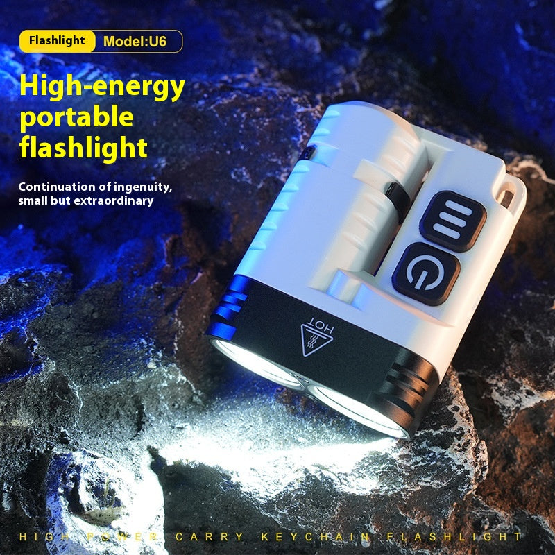 Lampe de poche Camping extérieur Lanterne alliage d'aluminium 1600 Lumen magnétique Ip68 étanche
