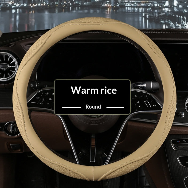 Couverture de volant de voiture cuir synthétique pour véhicules