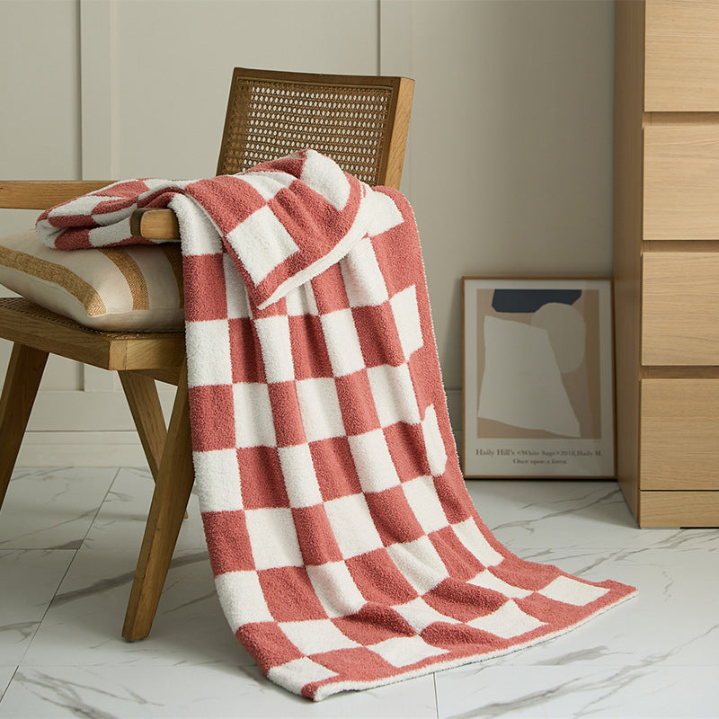 Couverture en Plaid de demi-velvet de style nordique
