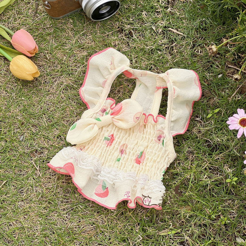 Jupe en double dentelle de pêche de mode