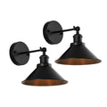 Black Vintage sans fil mur de fer Scence pour chambre côté hallway et couloir