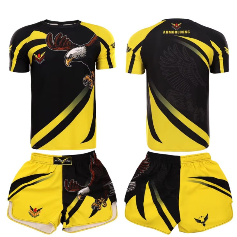 Sanda Formation Vêtements Boxing Fighting Boxing Tight vêtements de séchage rapide