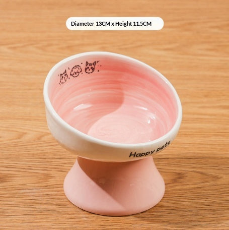 Ceramic Bowl Set Elévated Pet Bowls Food Bowl et Water Bowl pour chiens et chats