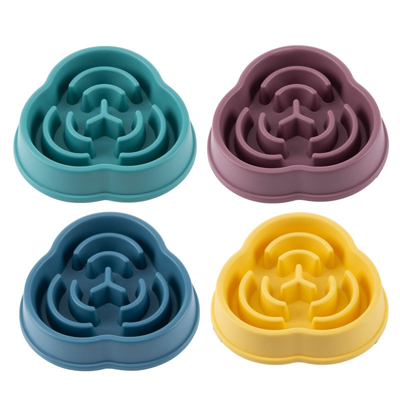 Pet Slow Fooding Bowl Dog Bowl Anti-choke Anti-skid