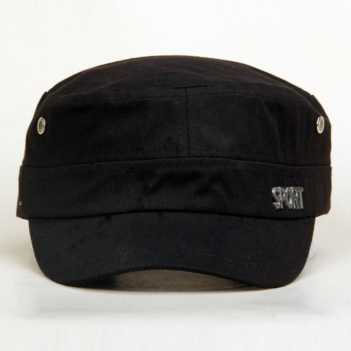 Casquette de baseball à boutons de fer pour hommes et femmes avec plateau plat