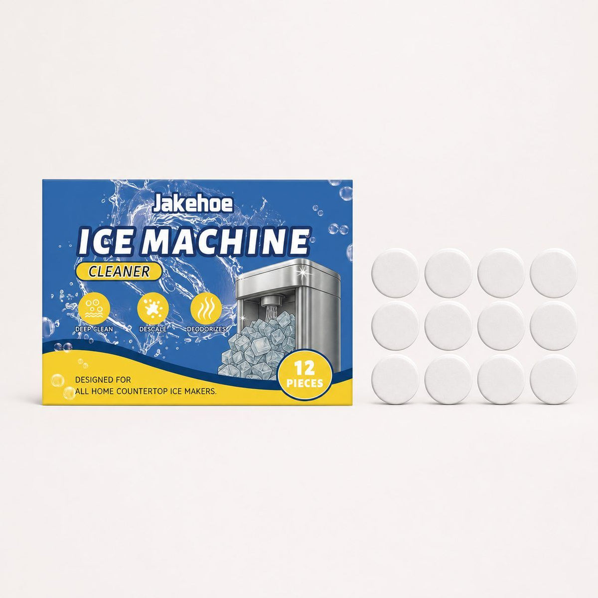 JAKEHOE Ice Maker nettoyant les comprimés