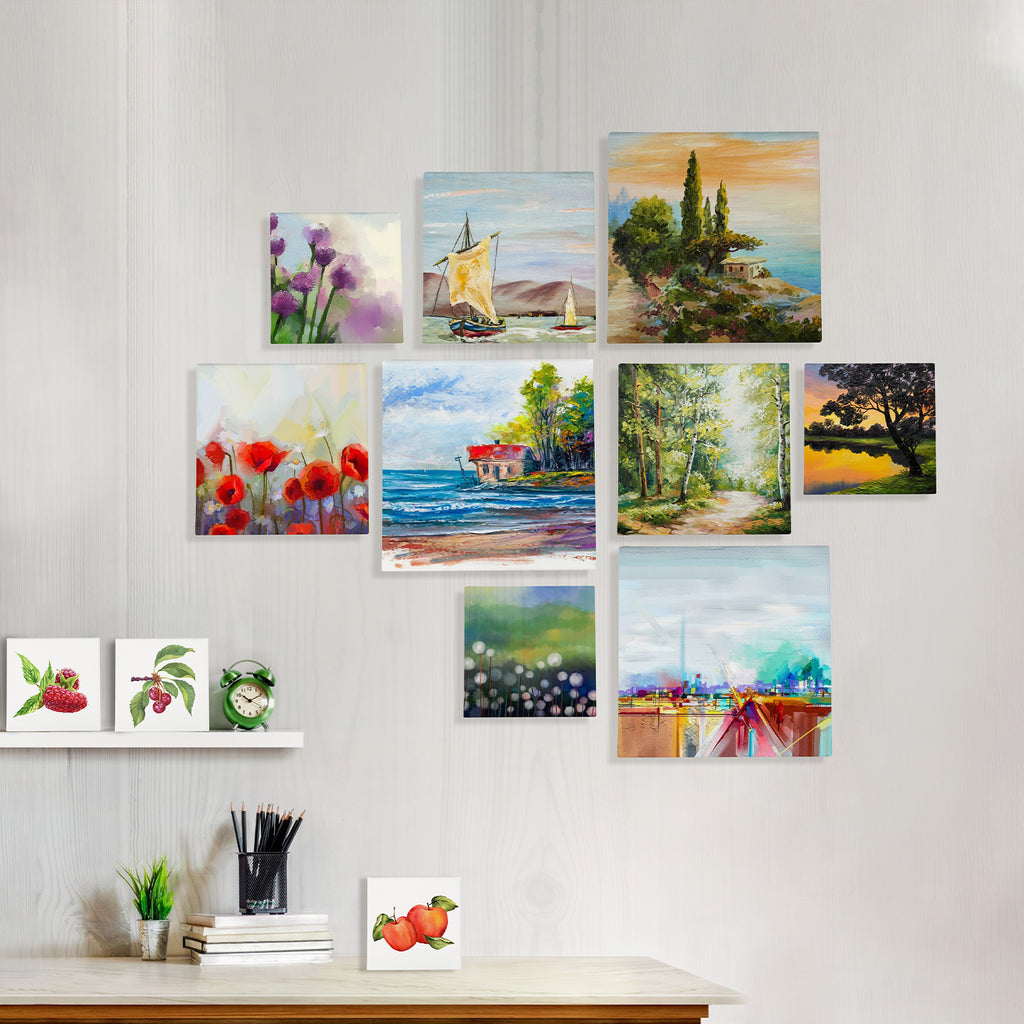 12 pièces de toile pour la peinture