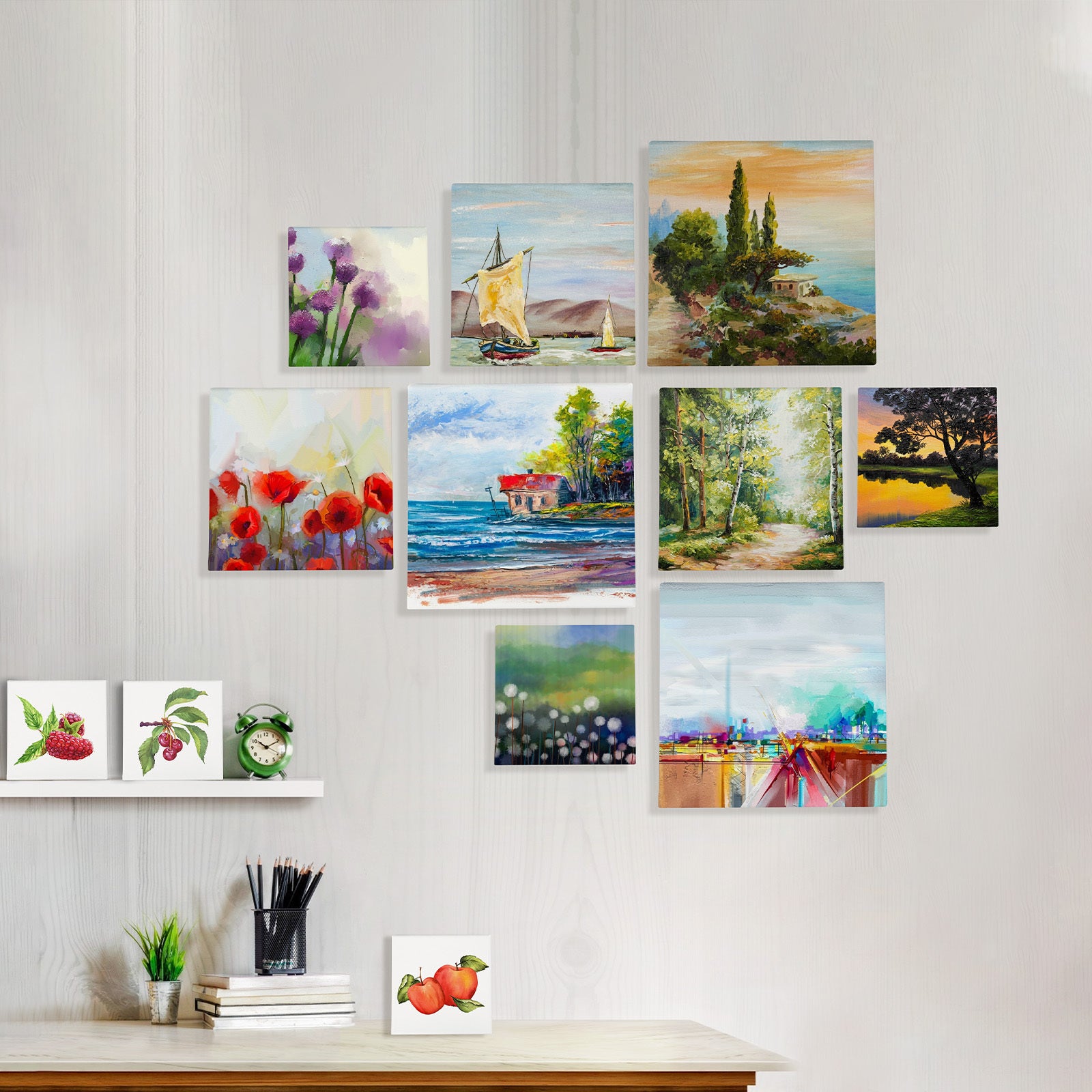 12 pièces de toile pour la peinture