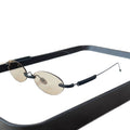 Pas de maquillage regarder Rimless Ovale Plain Glass pour les femmes
