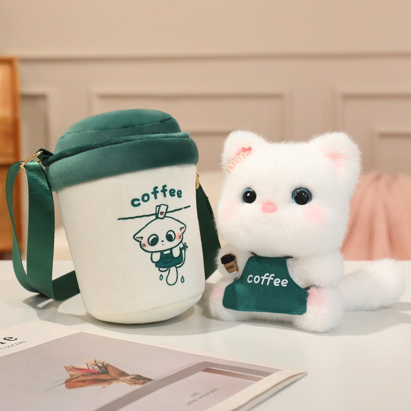 Jouet en peluche de la série de café Poop Cat