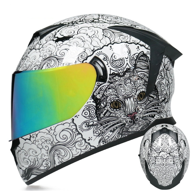 Casque de moto à double objectif pour hommes et femmes