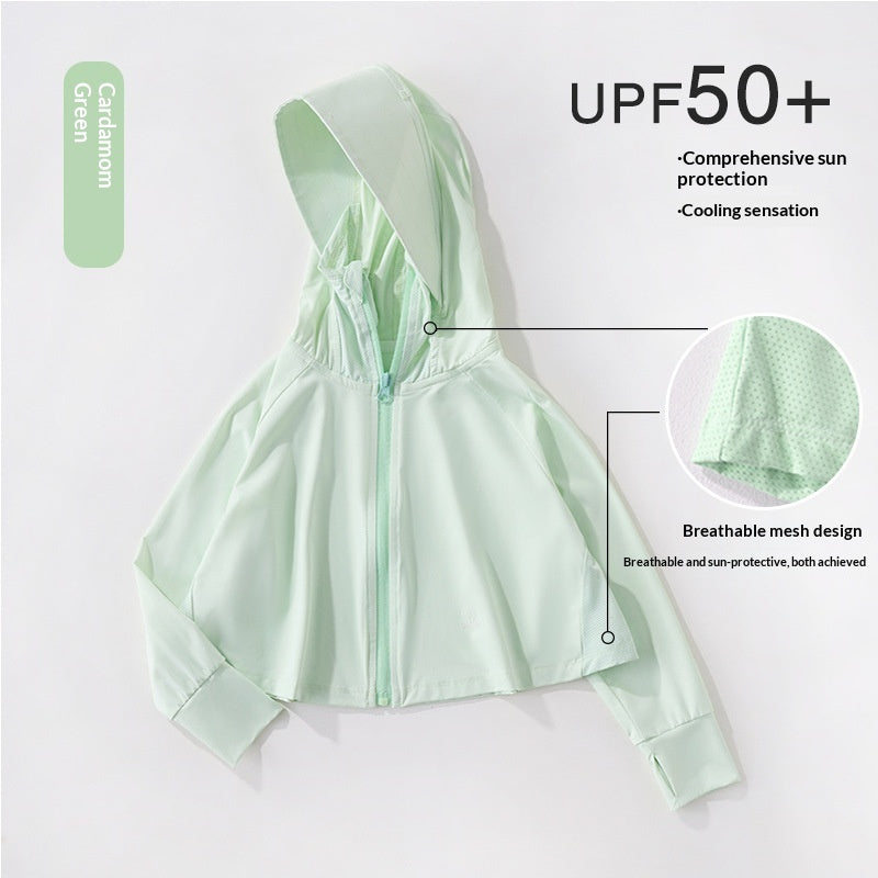 Ice-silk Respirant Enfants Vêtements protecteurs du soleil