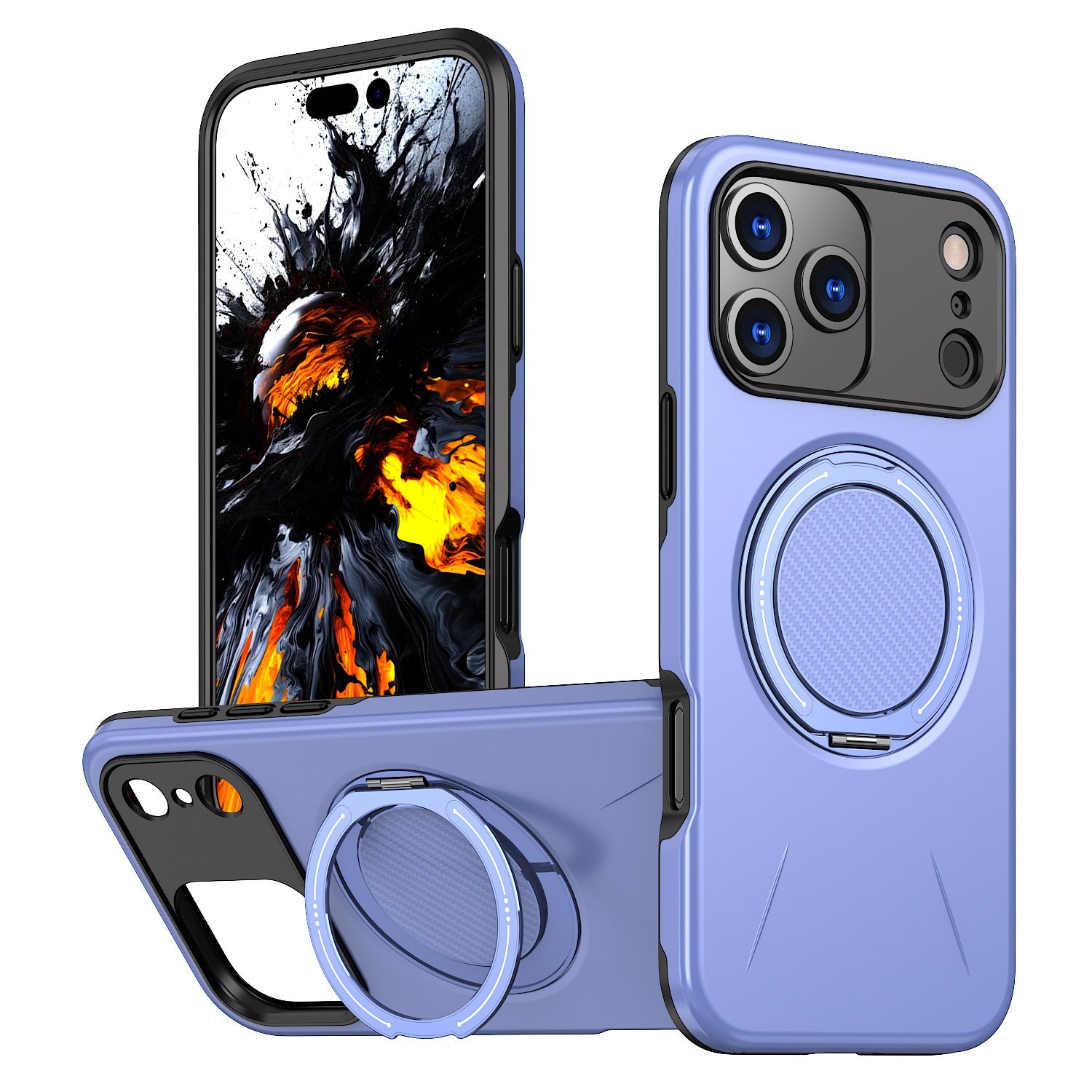 Convient pour 17Pro cas de téléphone rotative Damping Magnetic Bracket Deux-en-un