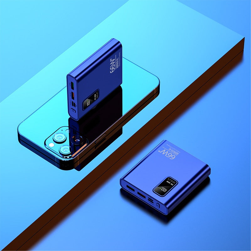 Banque d'alimentation bidirectionnelle 66W Super Fast Charge Mini affichage numérique