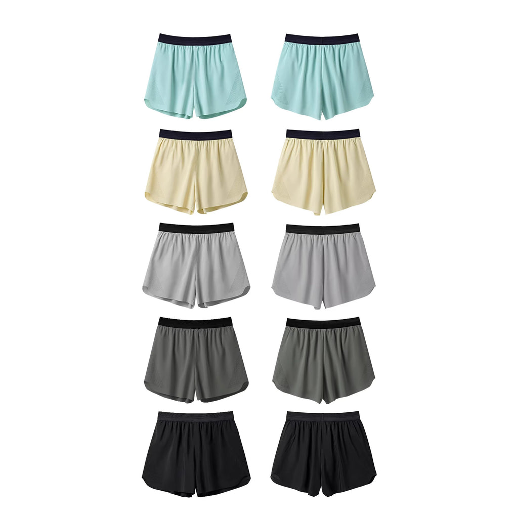 Short de course en deux pièces coupe laser Pantalon de fitness extérieur