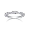 S925 Argent 1.9g Anneau en mousse de platine