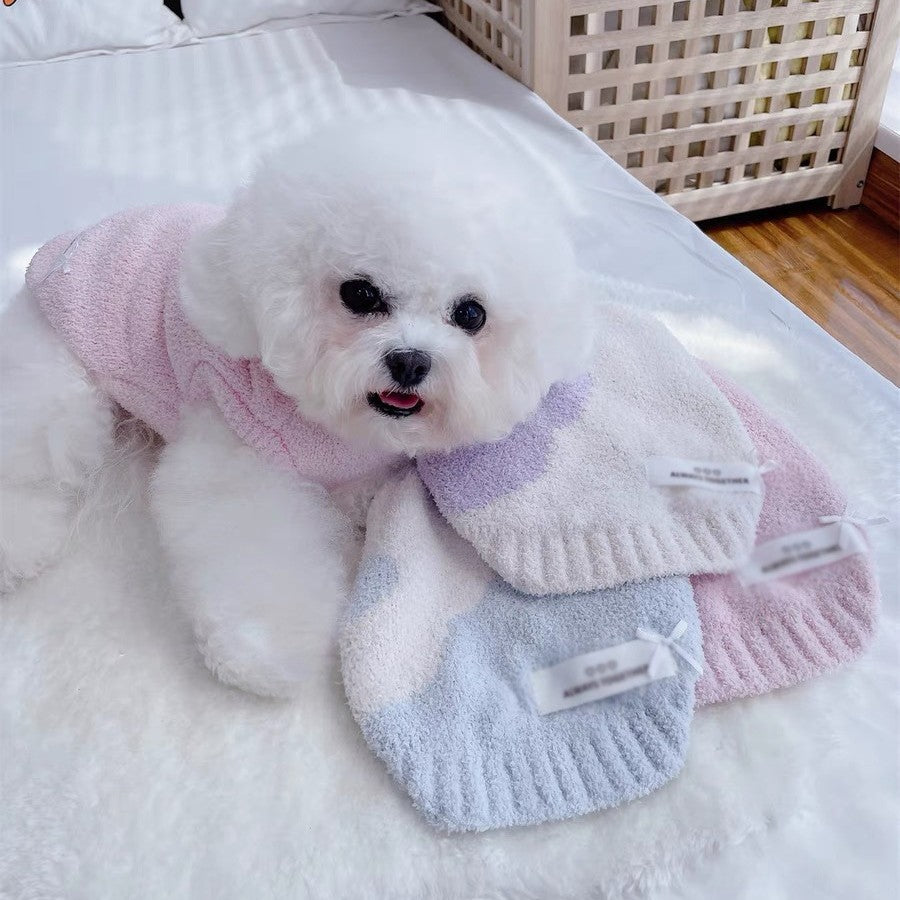 Vêtements pour animaux de compagnie Internet-famous style demi-velvet