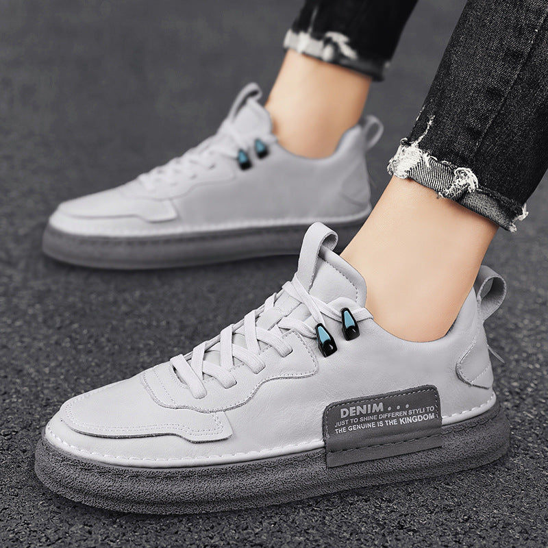 Baskets casual polyvalents en cuir pour hommes
