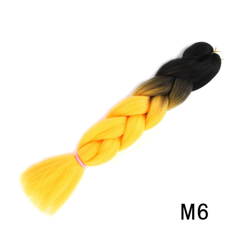 Two-Tone Ombre African Dyed Wig Brassures