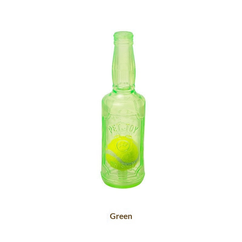 Bouteille de balle de tennis interactive pour animaux de compagnie
