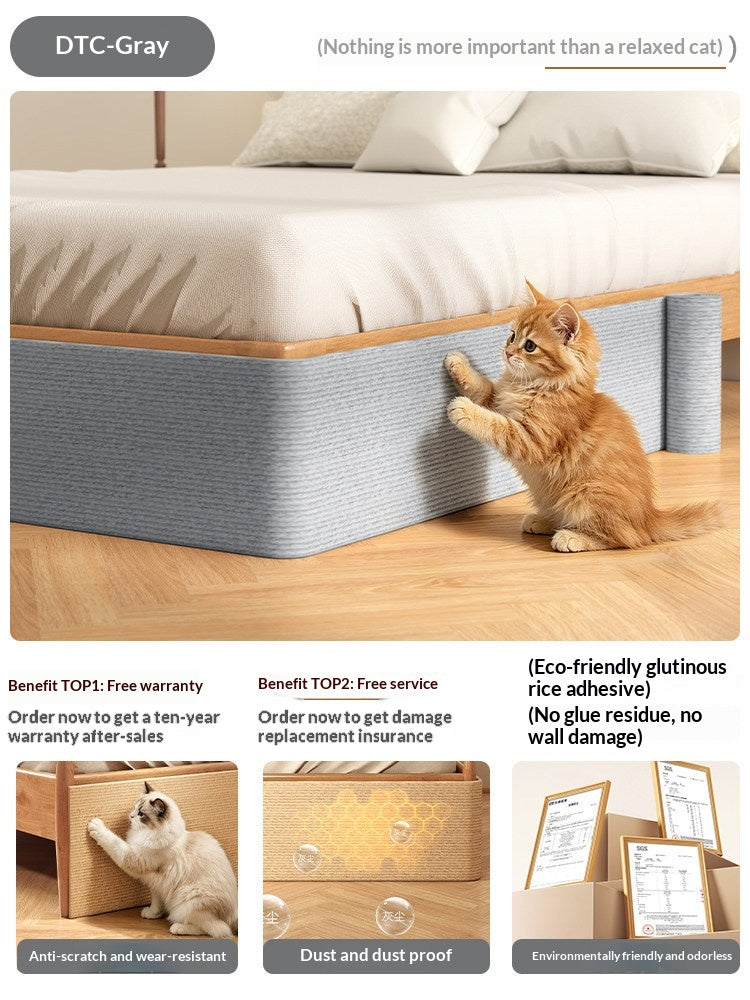 Porter résistant et non Shedding Vertical Wall Sticker Cat Scratch Board