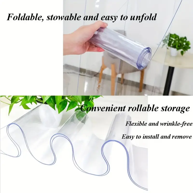 Rideau de porte à bande en PVC 7.87Inch Largeur 1.5mm Epaisseur 3Pcs Set Isolation à air froid Dustproo