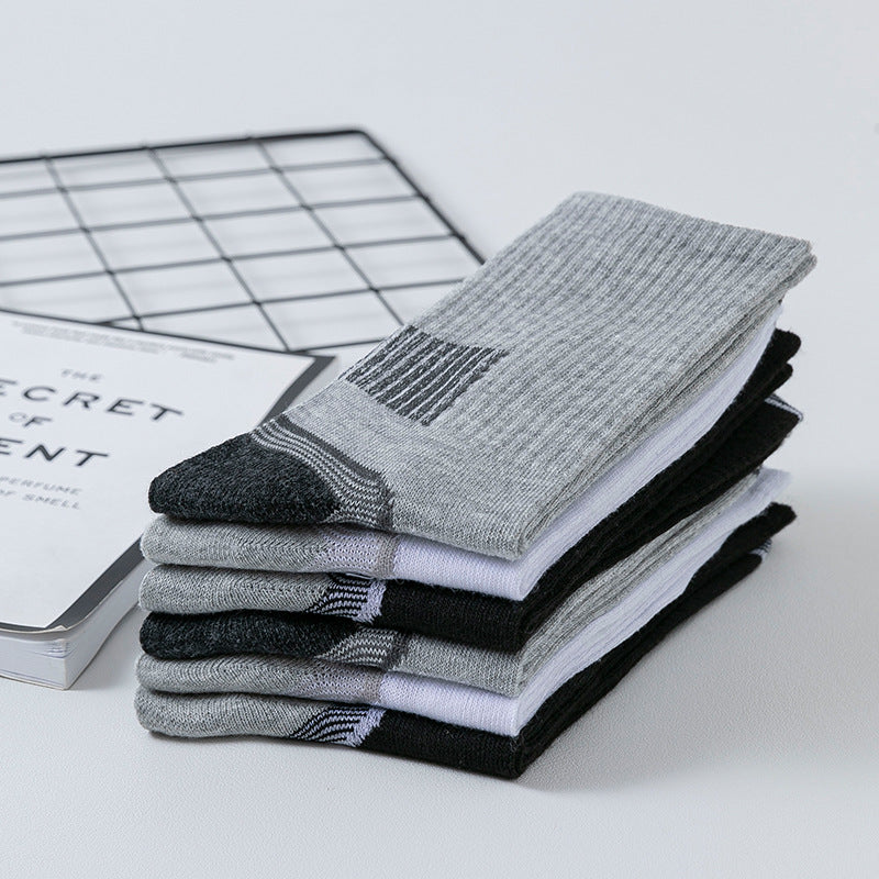 Chaussettes longues de sport rayée
