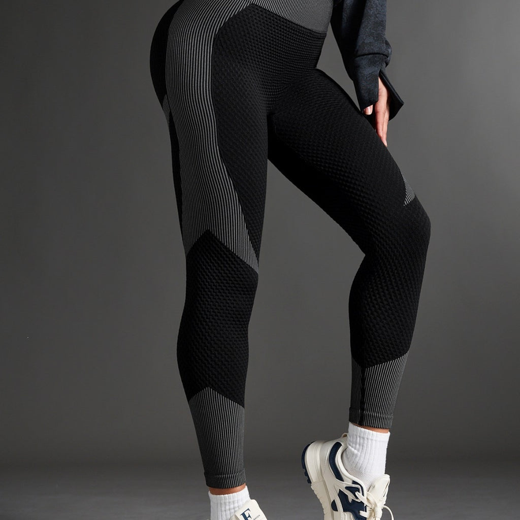 Yoga coupe-à-taille Amazon Tk Fitness Leggings Hydratant-Wicking Sportswear Femmes Polyester