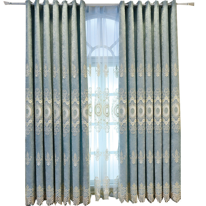 Salle de séjour Chambre à coucher Brodé Rideau Shading