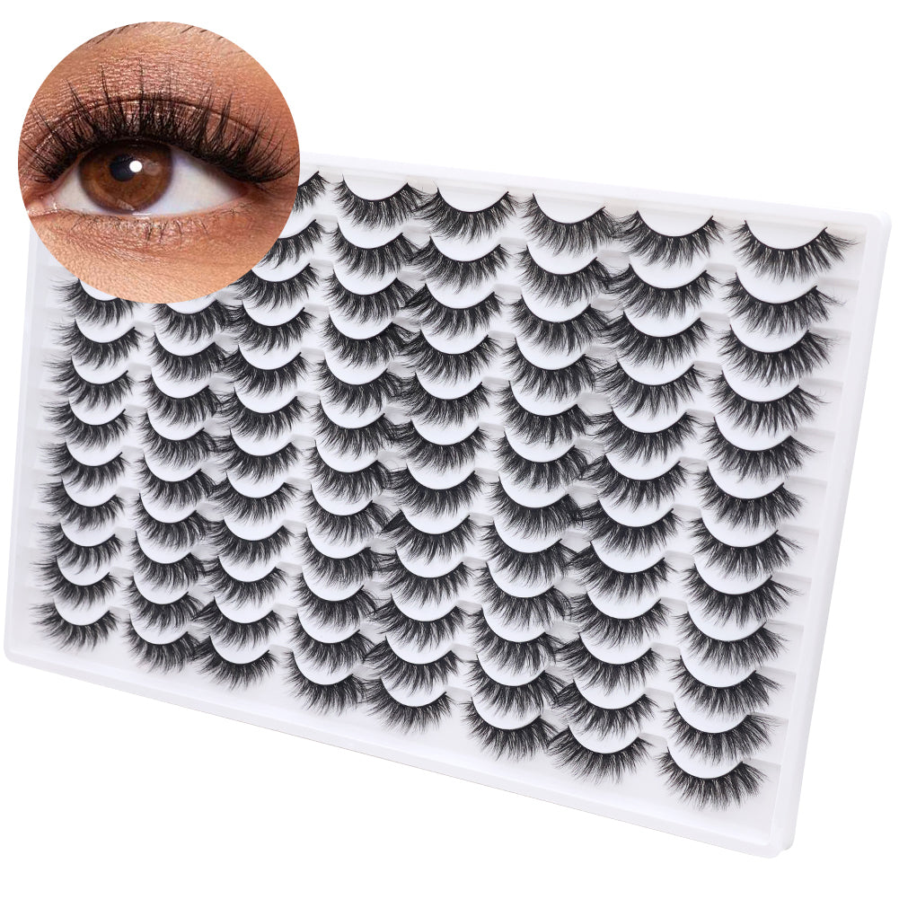 Les faux cils 3D sont multicouches