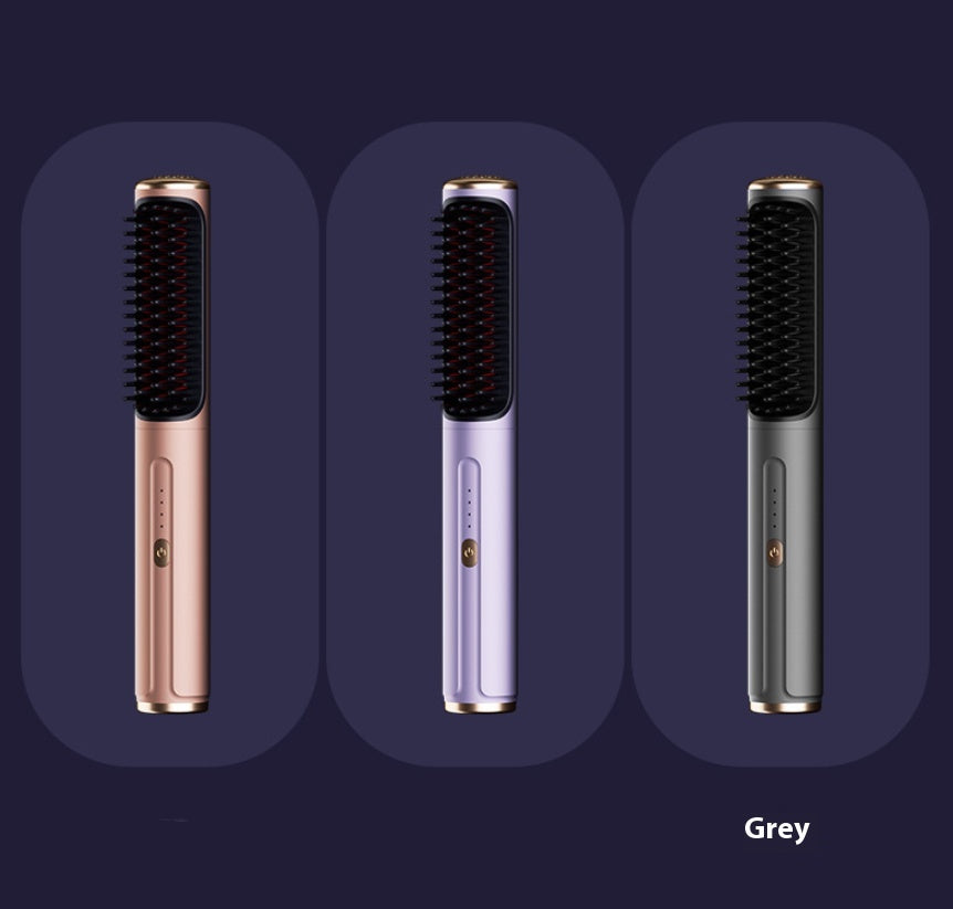 L'anion de peigne droit sans fil ne blesse pas les cheveux Portable pour le curling ou le lissage