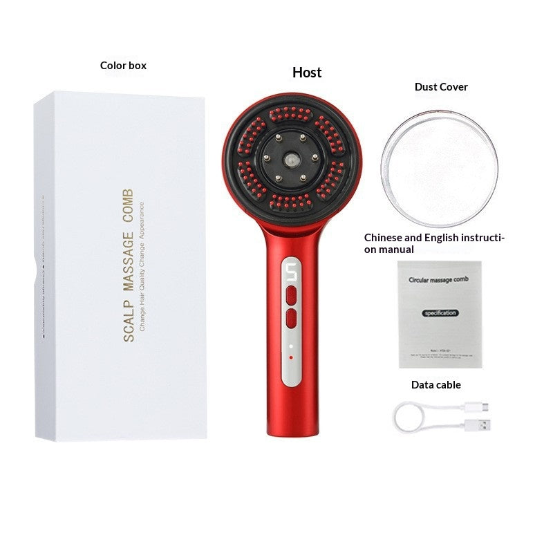 Peigne de massage portative pour vibrations électriques