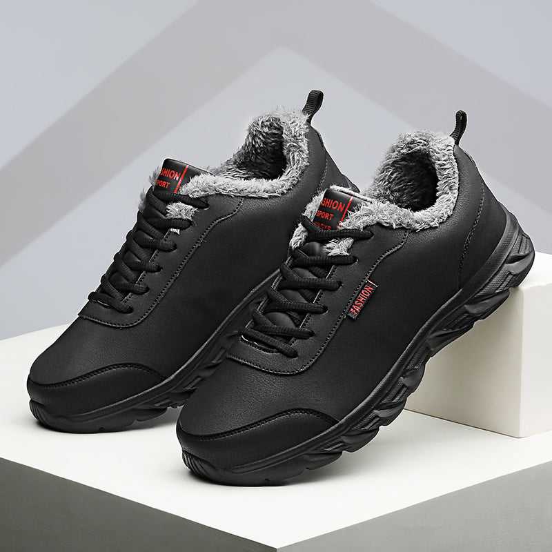 Hommes Sneakers Chaussures de sport chaud d'hiver avec peluche