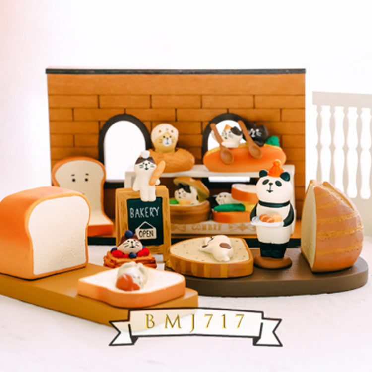 Sac à Toast Cat Couple Petit cadeau Résine synthétique Support de téléphone portable